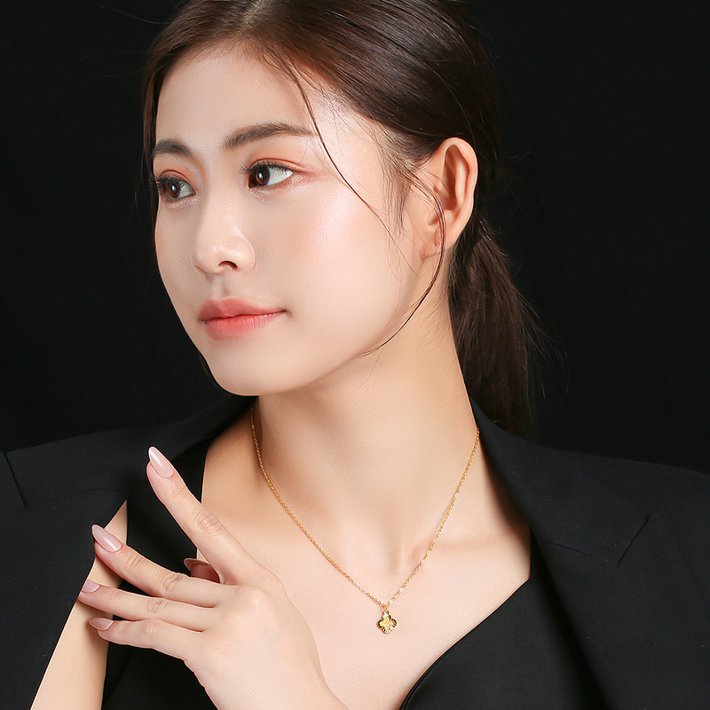 순금 샤인 클로버 목걸이 3.75g